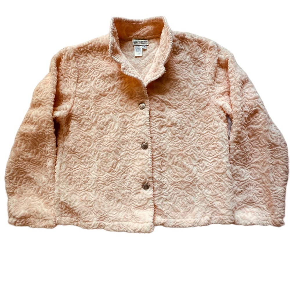Coldwater Creek pale pink cardigan sweater jacket